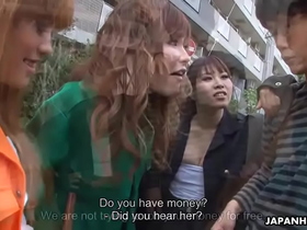 Asian thug bitches having their way with the nerd