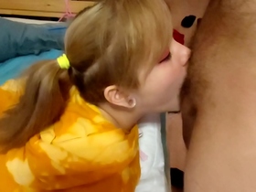 Put my throat on the dick to the maximum. Furiyssh lasted 1:10