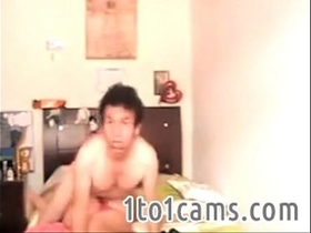 Asian couple fucking on webcam - 1to1cams.com