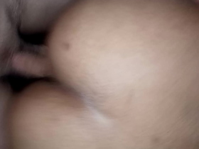 Big Ass Asian girlfriend taking backshots